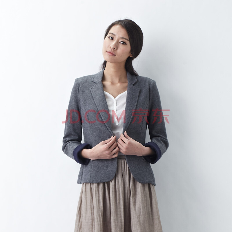 初棉针织<em>小西服</em>长袖女韩版<em>女士</em>西装休闲<em>小西服</em>