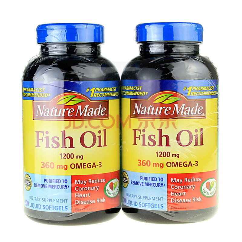 (美国直邮)Nature Made Fish Oil深海鱼油1200