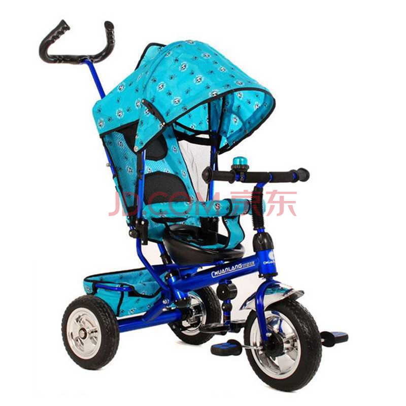 儿童自行三轮车手推车 川浪儿童车脚踏三轮车