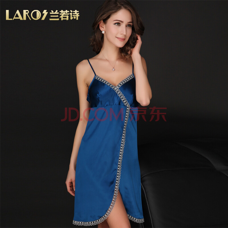 兰若诗 100%<em>桑蚕丝</em>吊带裙女人夏季真丝绸睡衣