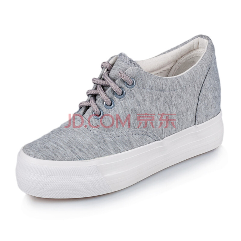 金熙美2014夏季韩版新品帆布鞋 女 防水台松糕