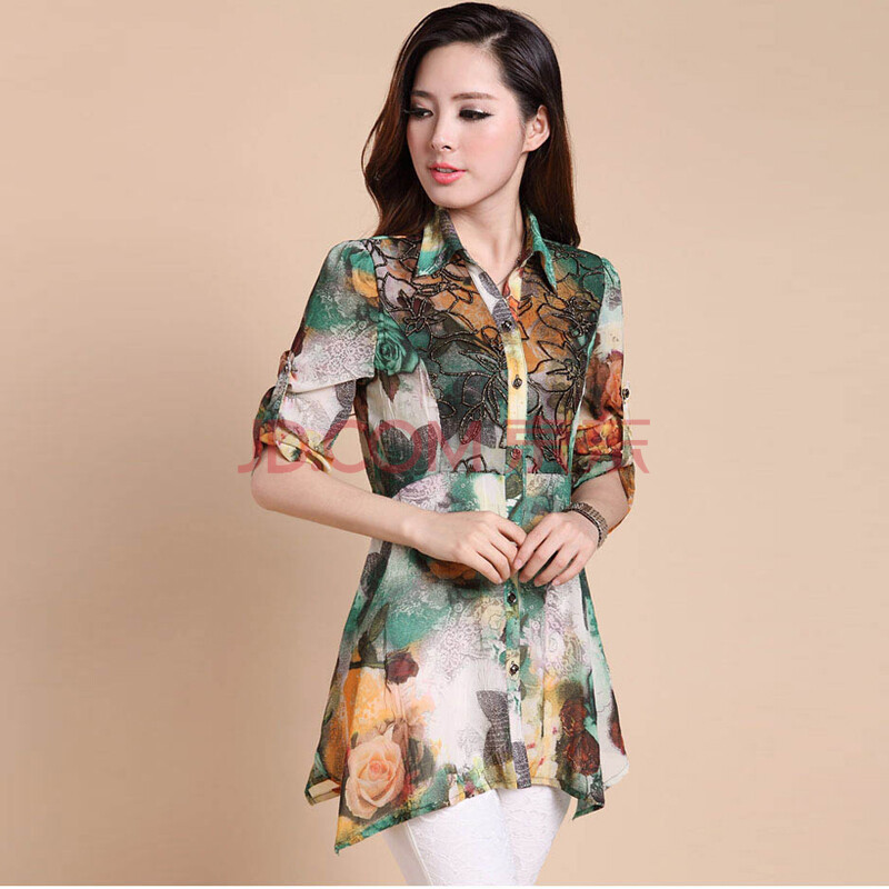 蓝魅彩2014夏季新款时尚女装女式衬衣<em>女上衣</em>