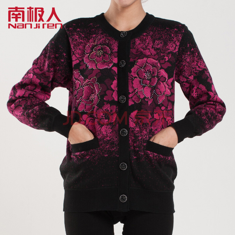 南极人 中老年妈妈装 2013秋冬<em>开衫羊毛</em>衫<em>老太</em>