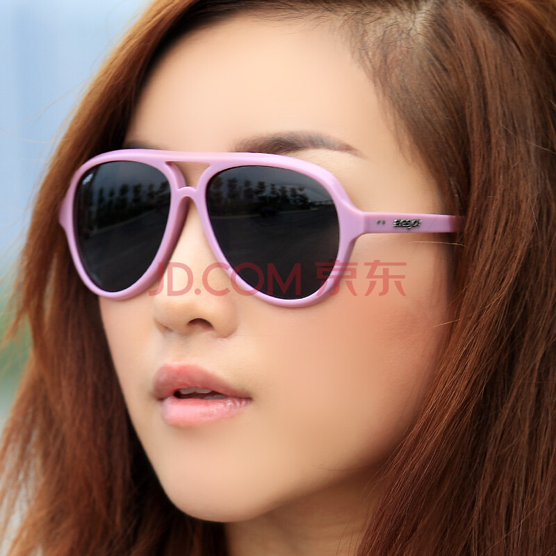 爱视杰<em>太阳镜女</em> 防紫外线 复古<em>墨镜</em> 炫彩<em>黄色框</em>