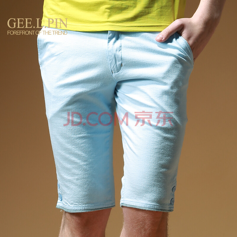 男士中裤2014夏季休闲男士<em>短裤男韩版五分</em> _