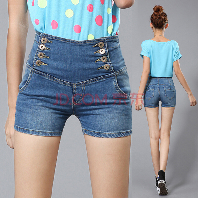 包邮2013韩版新款<em>产后</em>收腹高<em>腰</em>女装牛仔<em>短裤</em>