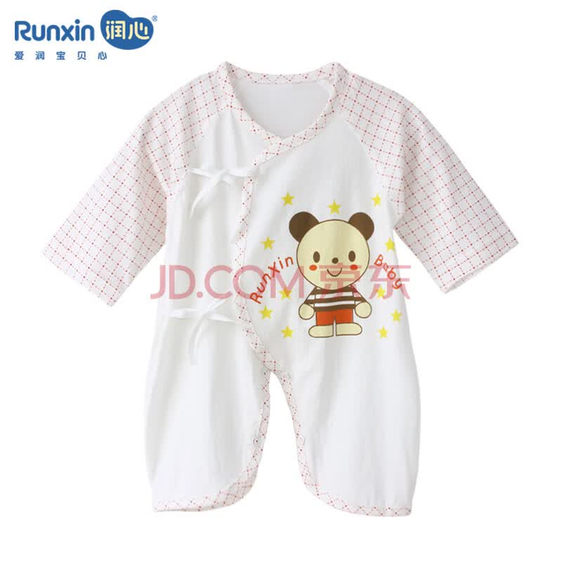 润心 夏装<em>新生儿</em>衣服 <em>宝宝</em>连体<em>睡衣</em> <em>婴儿纯棉</em>蝴