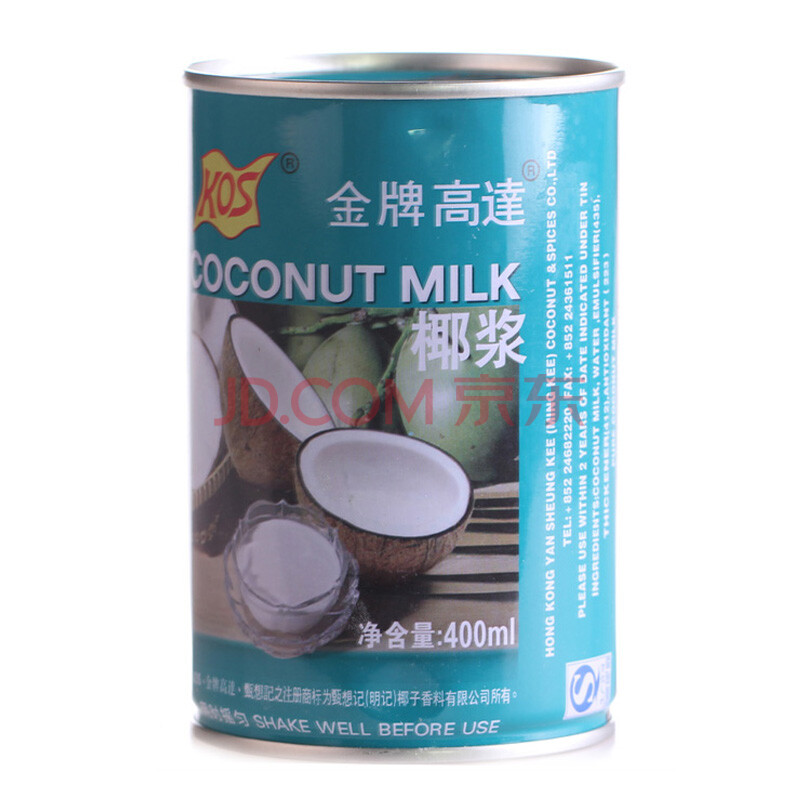 香港甄想记kos牌金牌高达椰浆椰奶浓椰汁400