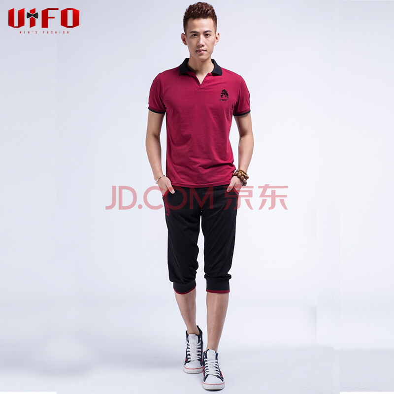 2014夏季新款 男士短袖<em>短裤</em>七分裤<em>运动套装</em>T