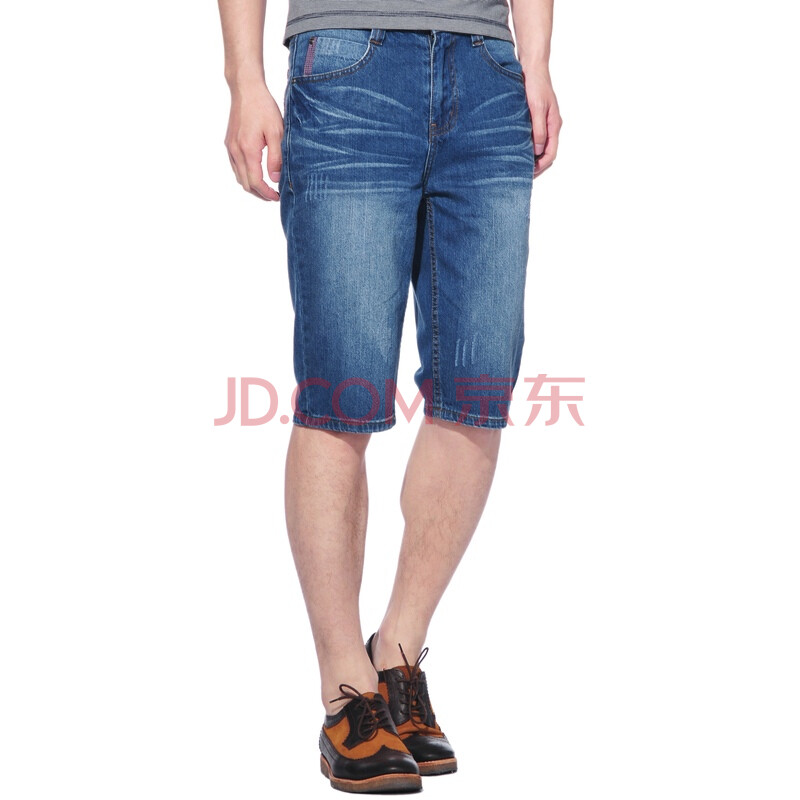 真维斯2014<em>夏装</em>新款 男装<em>贴身</em>休闲及膝型<em>短裤</em>