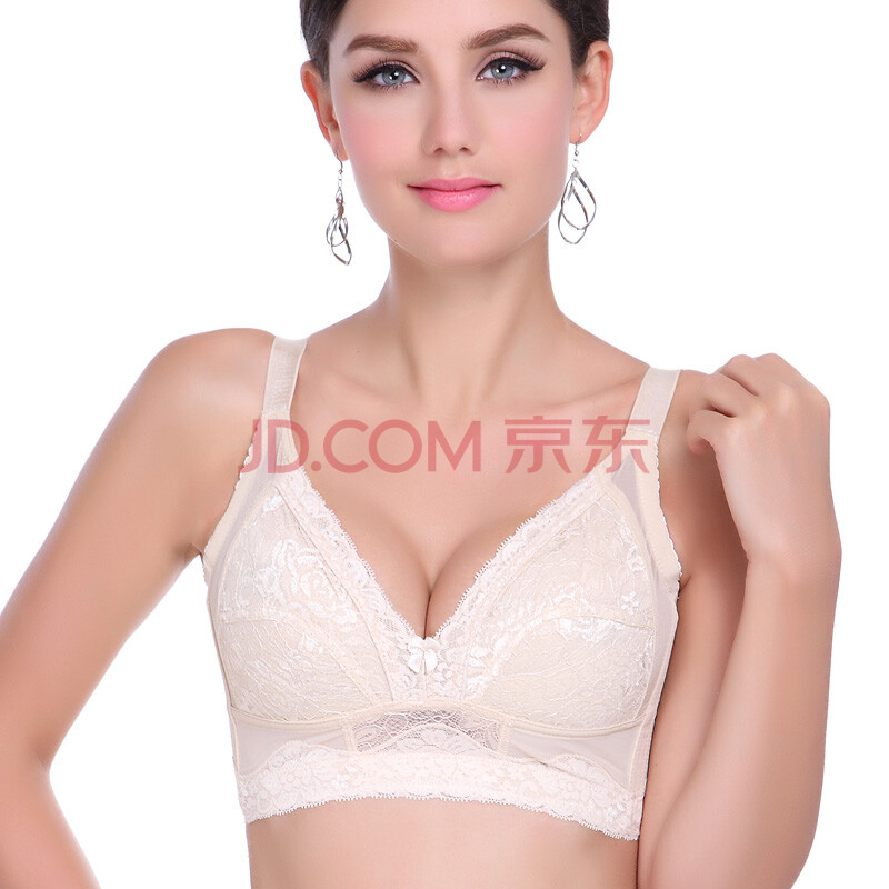 码超薄无钢圈 调整型<em>缩胸显胸小全罩杯文胸</em> 肤