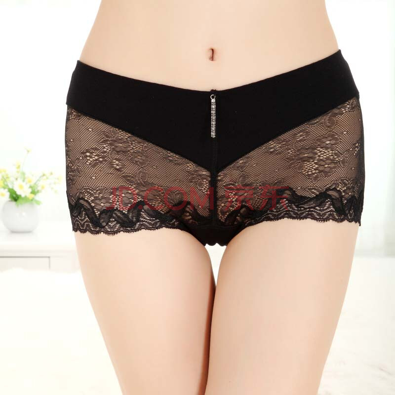 粉带甜心 1417<em>女士</em>性感内裤 <em>透明三角</em>裤 胶原蛋