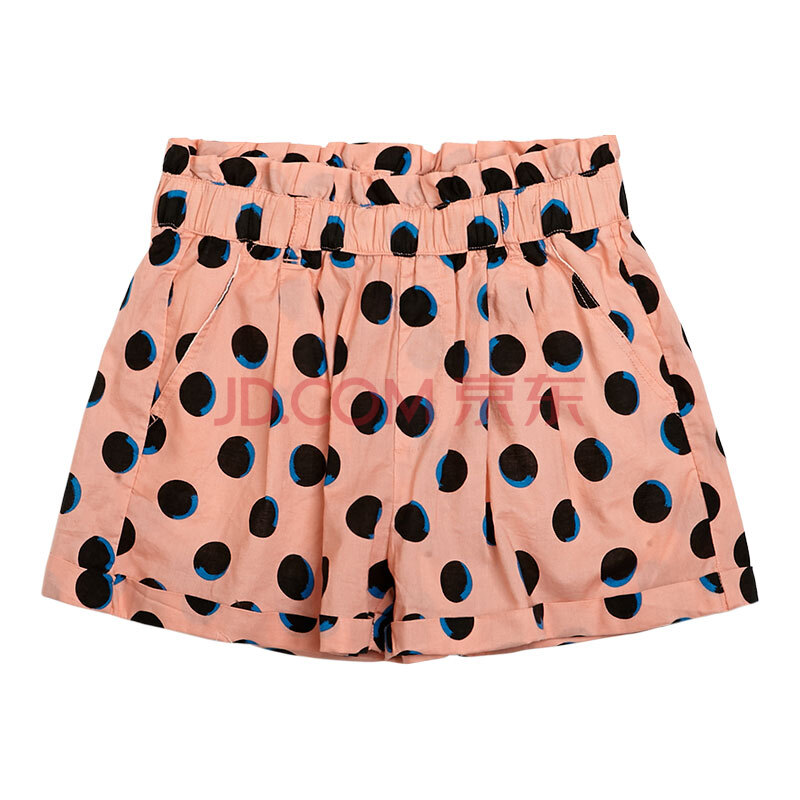 美特斯邦威 2014夏装新品女高腰<em>设计印花短裤</em>