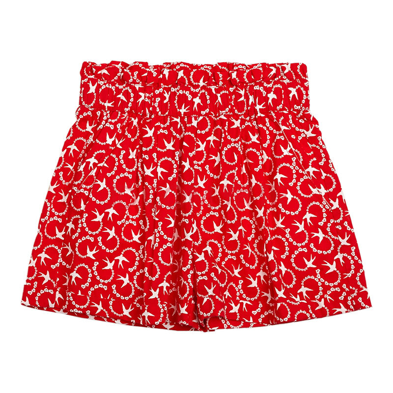 2014夏装新品 美特斯邦威女高腰<em>设计印花短裤</em>