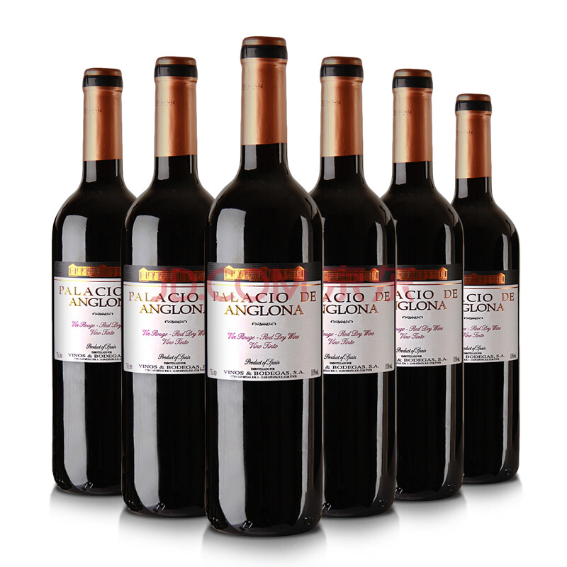 西班牙进口 皇家安格娜干红葡萄酒750ML*6图