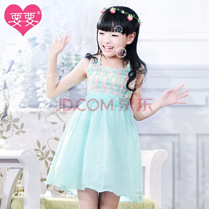 要要童装 <em>女大童</em>夏装2014<em>新款</em>蓬蓬裙大女童连