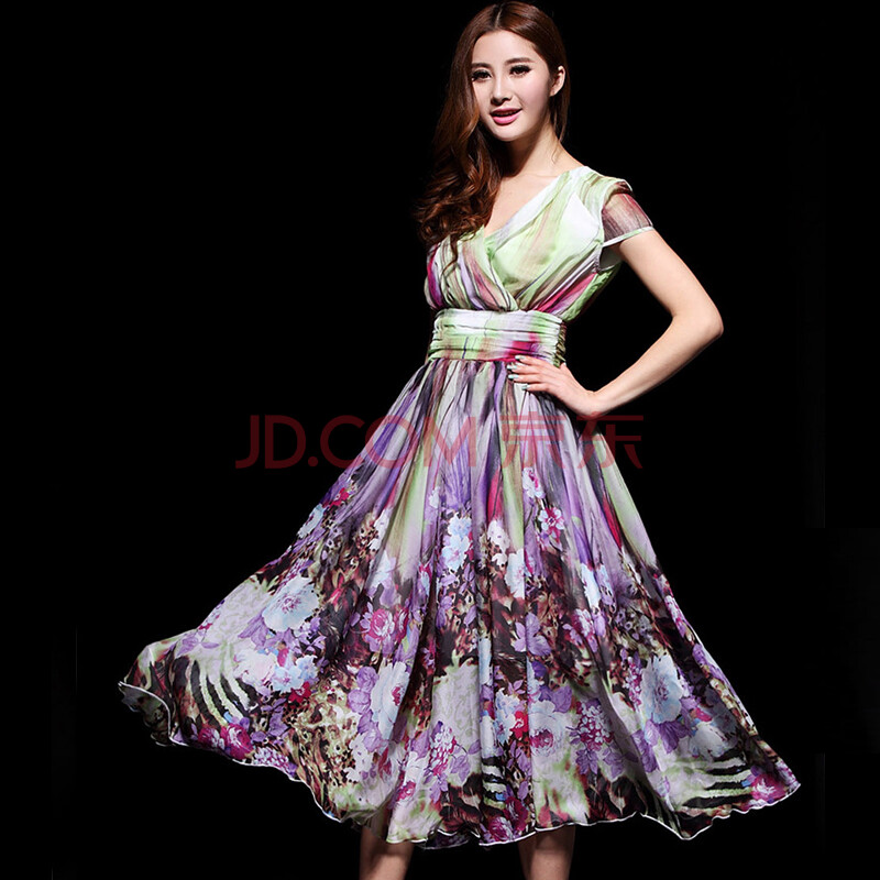 料中长款女<em>连衣裙</em>女<em>裙子</em>女