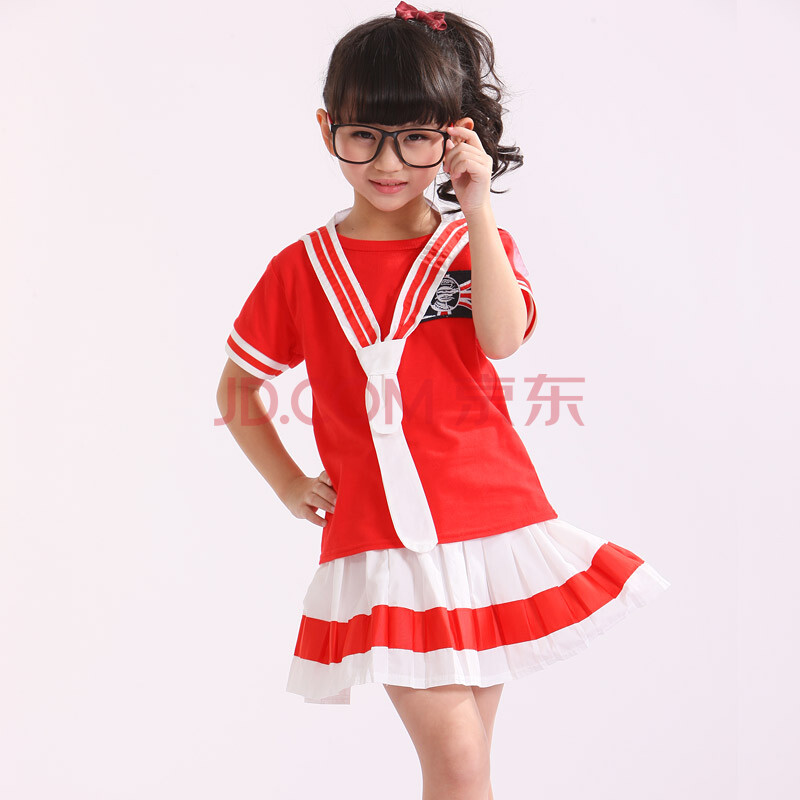 璐卡贝比亲子装女童T恤短裙男短袖<em>短裤</em>两件套