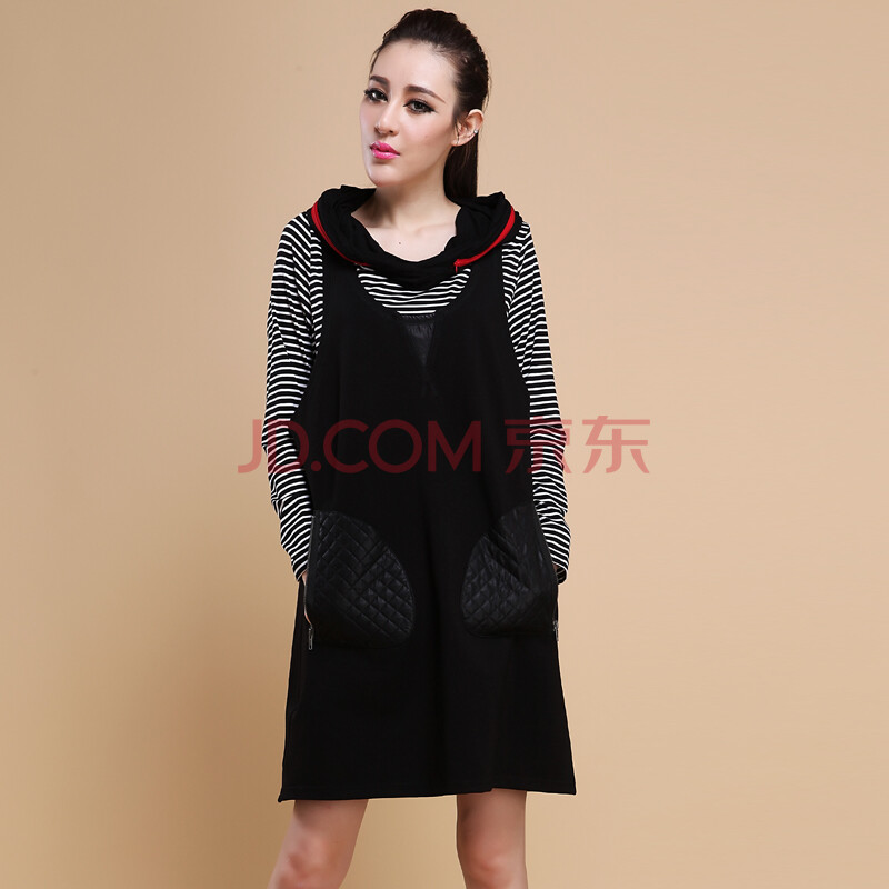 水淼2013秋装新款<em>加肥加大</em>码<em>女装</em>中长款宽松