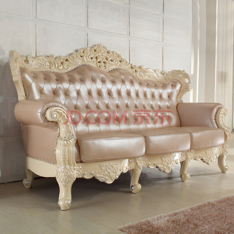 【】格日家具+欧式皮沙发