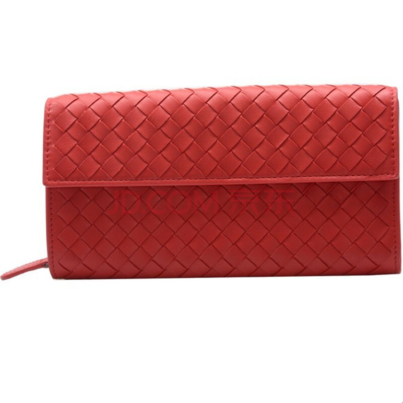 <em>bv女士钱包</em>+bottega+veneta红色新款羊皮编织