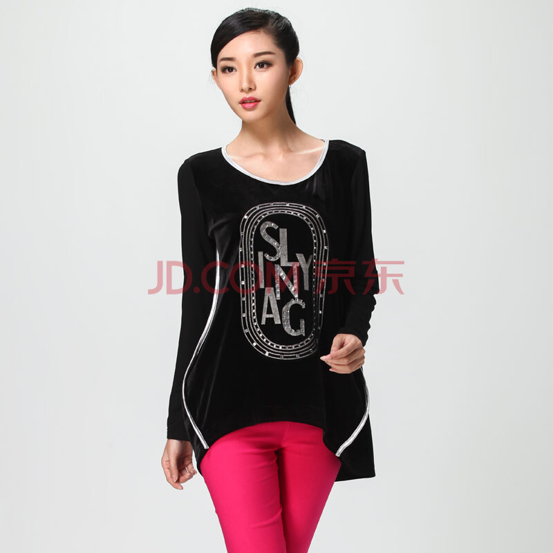 2014<em>春季</em>新款 <em>水淼</em> 大码<em>女装</em>韩版卫衣女长袖圆