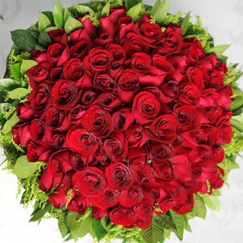 哲尼柯鲜花速递 玫瑰鲜花 香水百合花束 生日爱情礼物