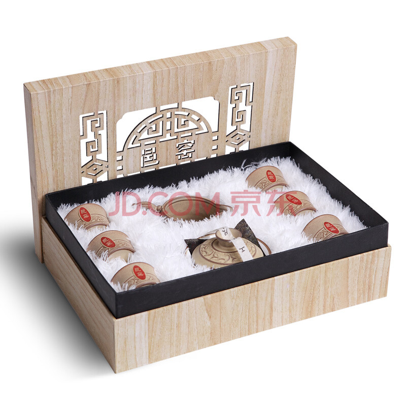 礼之缘 景德镇陶瓷8头邑窑陶器茶具礼品盒套装