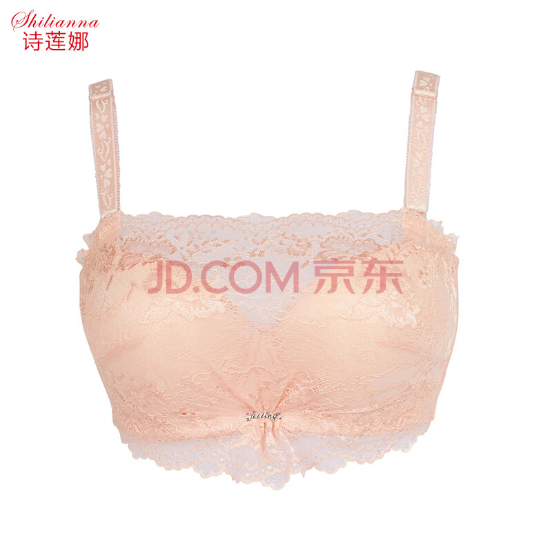 诗莲娜 防走光抹胸<em>文胸厚薄杯</em> 小胸平胸聚拢调