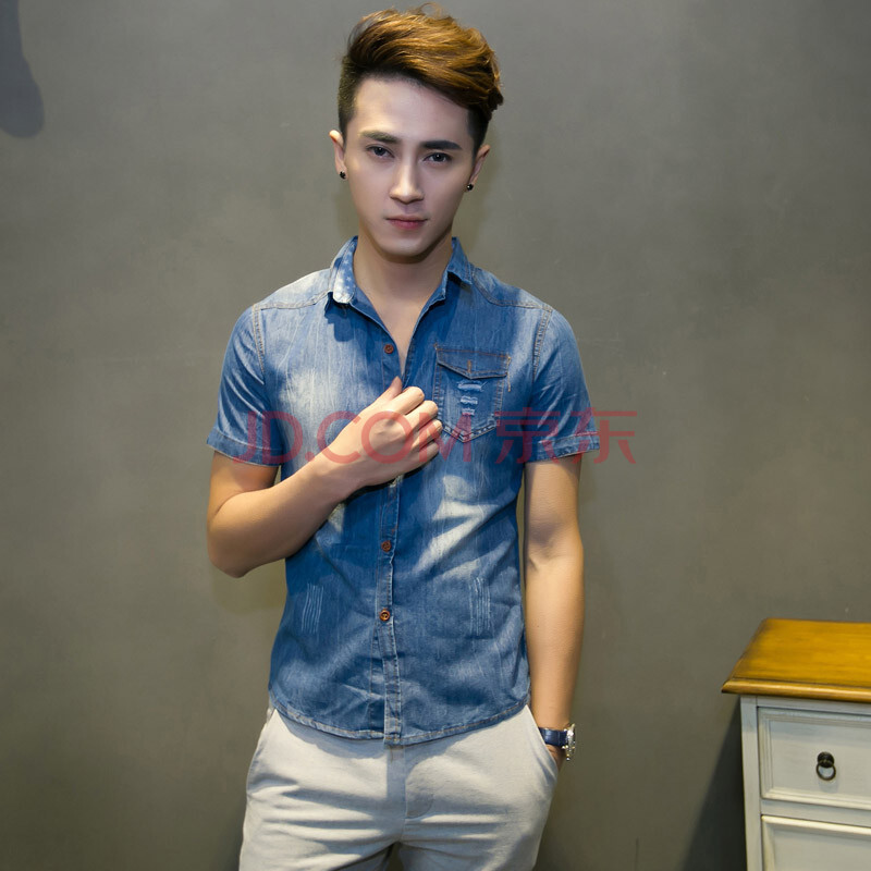 货到付款2014夏装新款<em>欧美</em>简约<em>男士</em>休闲磨砂