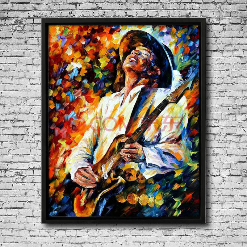 leonid afremov作品 纯手绘油画 现代抽象印象人物 印象斑斓 b-款 55x