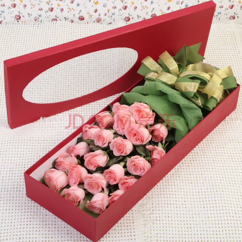 21朵红玫瑰礼盒 送恋人<em>送女友</em>节日<em>生日祝福</em>圣