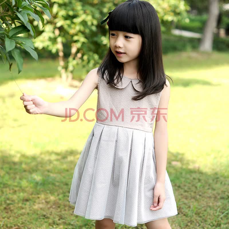 卷卷毛 童装<em>女夏装</em>新款连衣裙 波点女童公主裙
