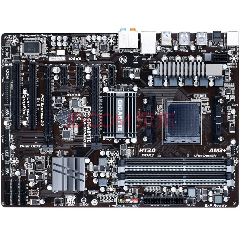 技嘉(gigabyte) 970a-d3p主板 (amd 970/socket am3 )
