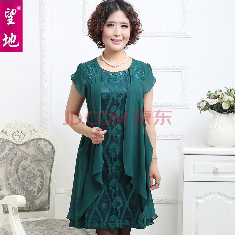 望地 夏季新款 中老年女装妈妈装 中年<em>女士服装</em>