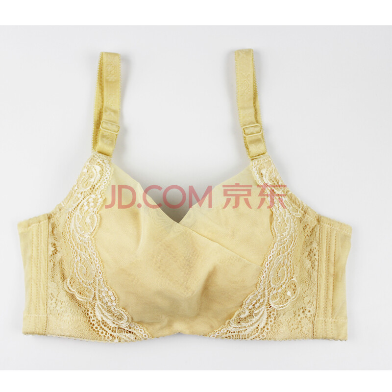 竹纤维内衣套装 <em>文胸A</em>罩杯性感内衣 浅黄色 <em>36</em>