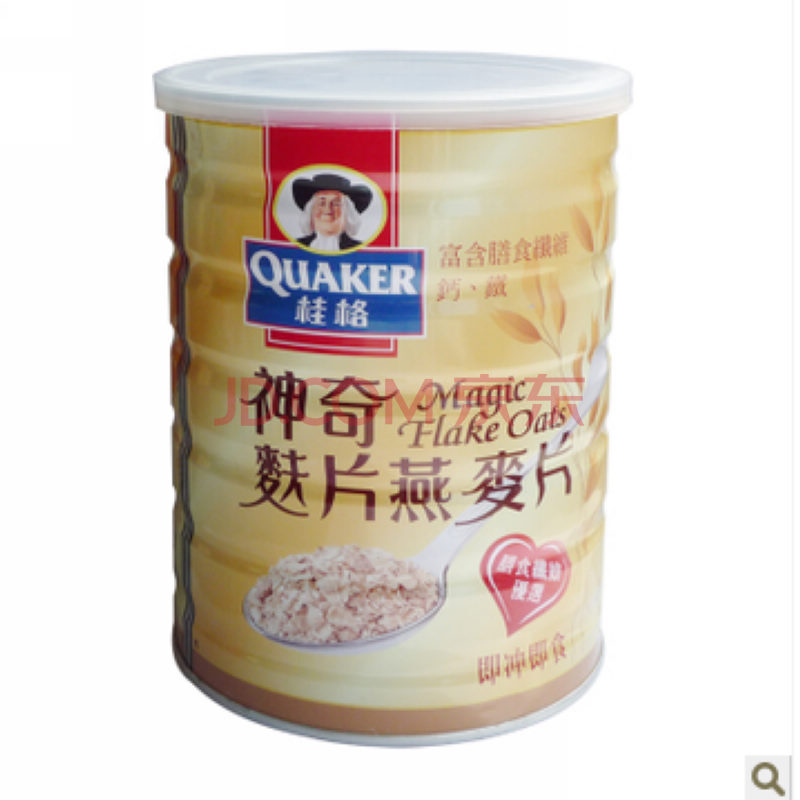 台湾进口桂格即食神奇麸片大燕麦片700g 无糖