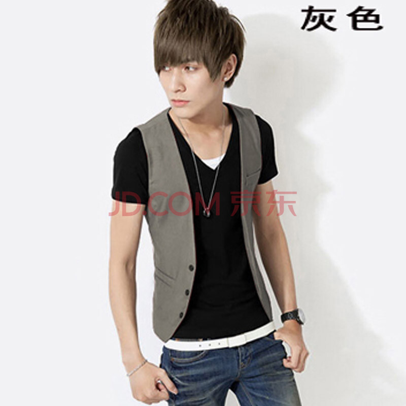 D&V 2014春夏款男士<em>马甲</em> 韩版休闲<em>男式马甲</em>