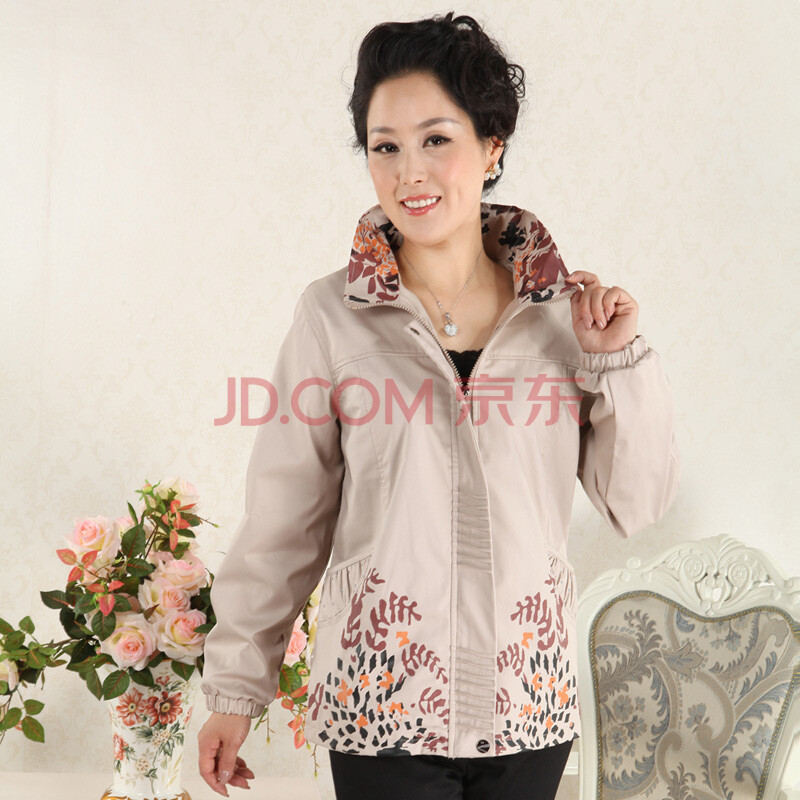 <em>桃花儿开</em> 2013中老年秋装女<em>外套中年女装</em>妈妈