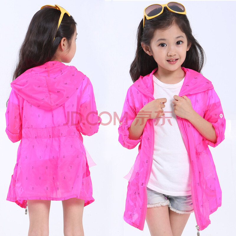 <em>夏天</em>外出必备<em>服装</em>!2014<em>夏季</em>韩版女童超薄<em>外套</em>