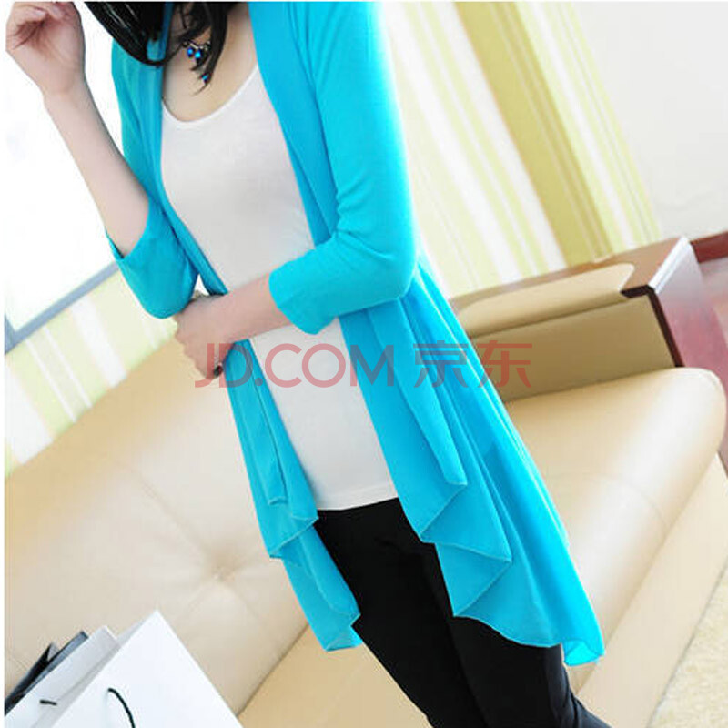 AMIEN 防晒衣透明<em>外搭开衫夏季薄</em>空调衫开衫