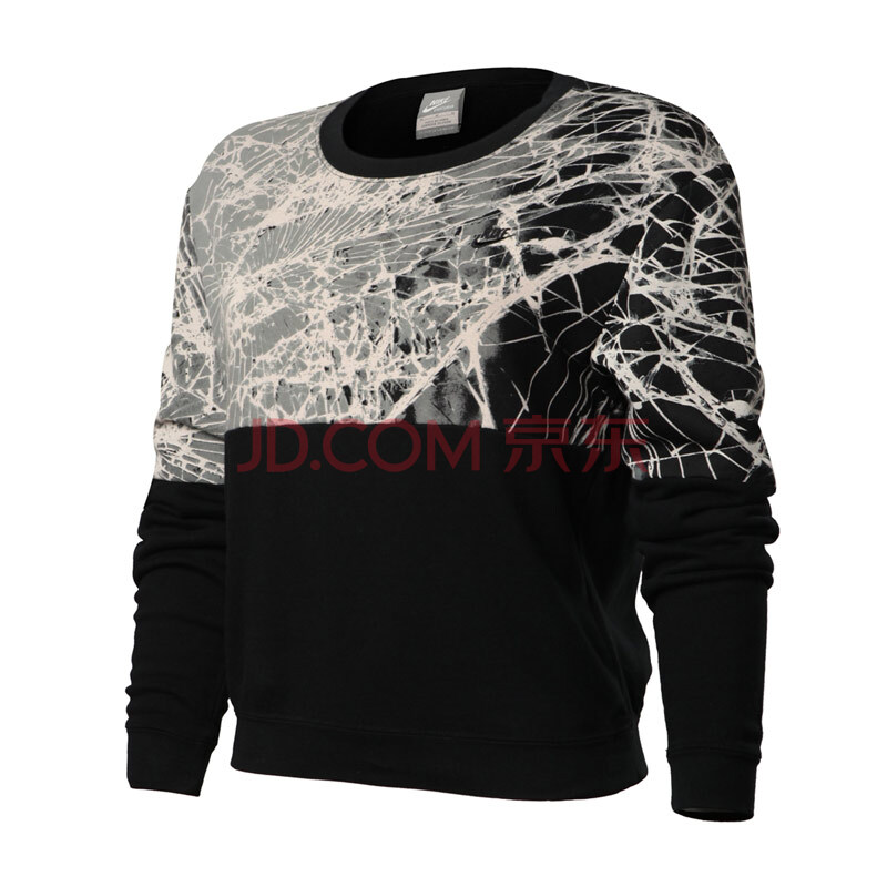 <em>耐克nike女装卫衣</em>运动服509428-010 黑色+迷彩