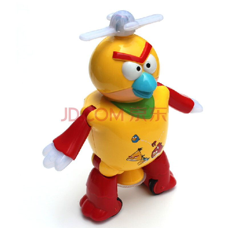 益尔乐小鸟跳舞机器人玩具舞蹈灯光360旋转走