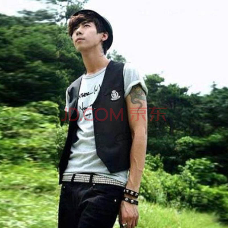 LYS 春夏新款男装 韩版<em>男士</em>休闲<em>马甲西服马甲</em>