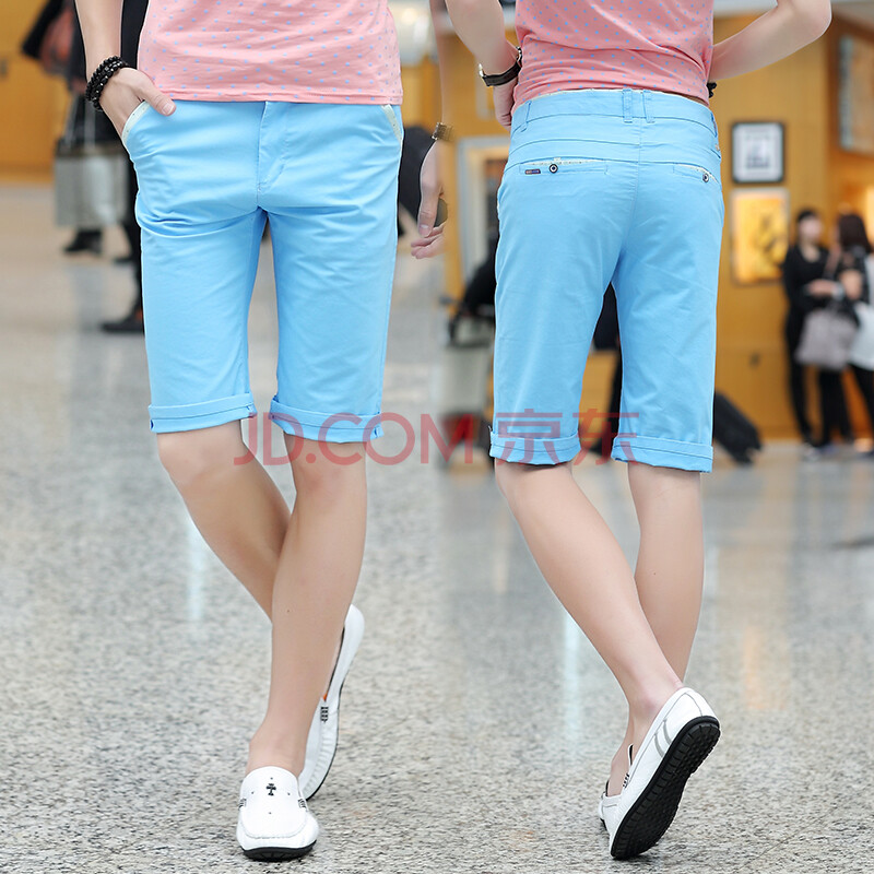 丹杰仕 夏装男<em>休闲短裤</em> 五分裤韩版薄款修身5