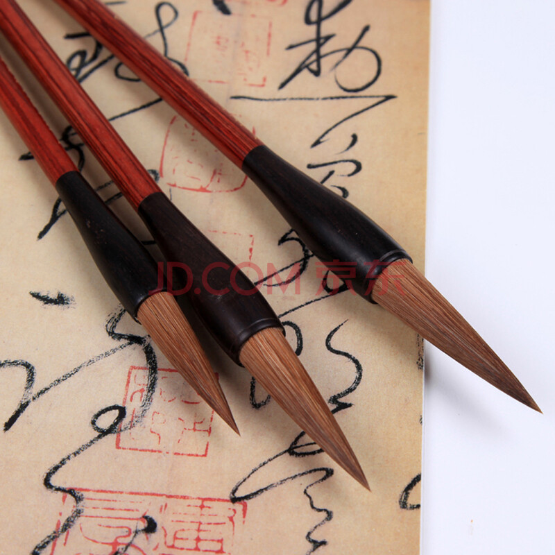 豹狼毫套装毛笔(大中小)