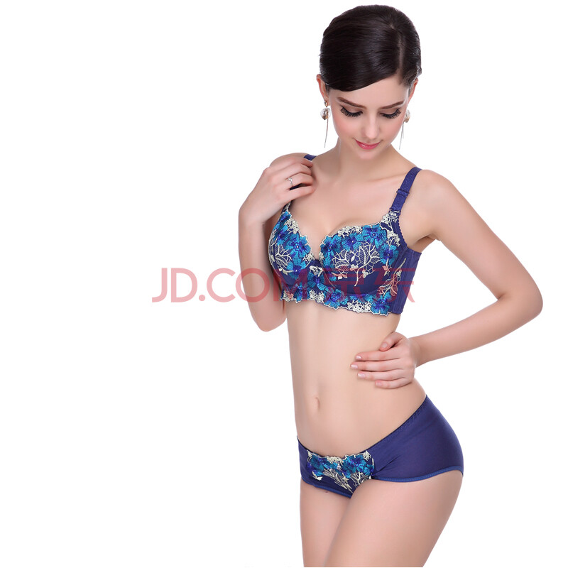 奢华高贵 刺绣蕾丝女士薄杯<em>文胸</em>调整型 聚拢文