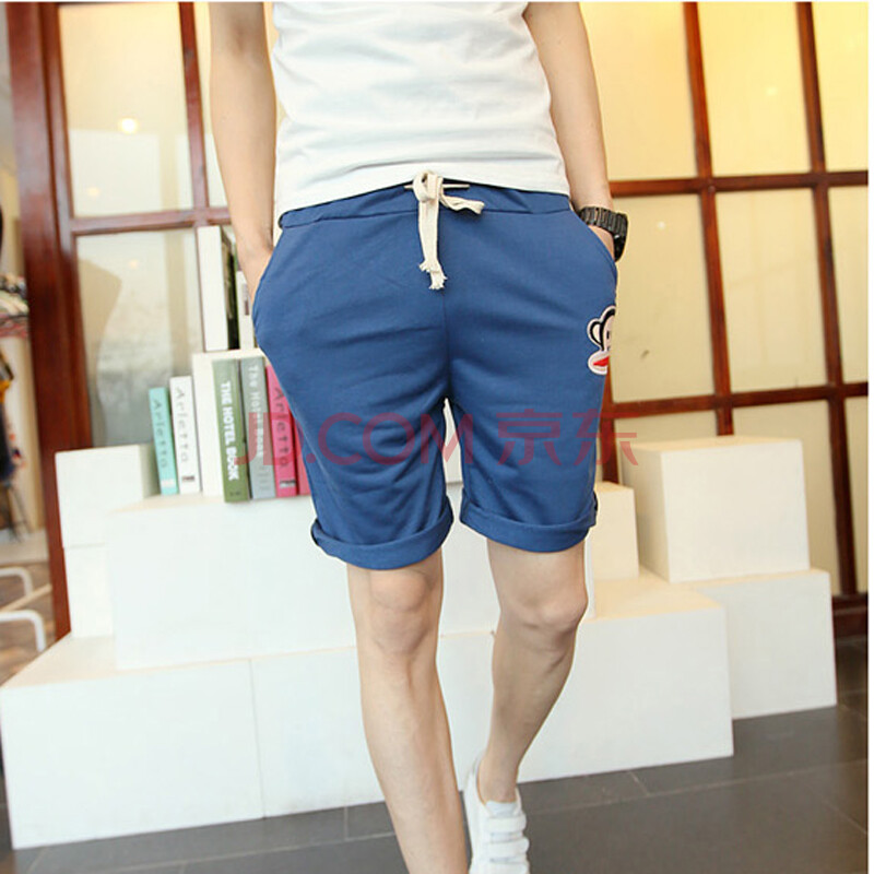 迢也2014夏季新款<em>男装</em>直筒韩版<em>短裤</em>中裤运动