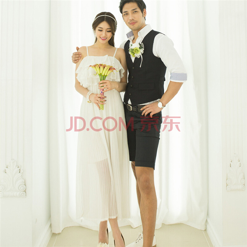 VCOUPLE 韩国斯托克夫妇情侣装<em>女士</em>绣花连