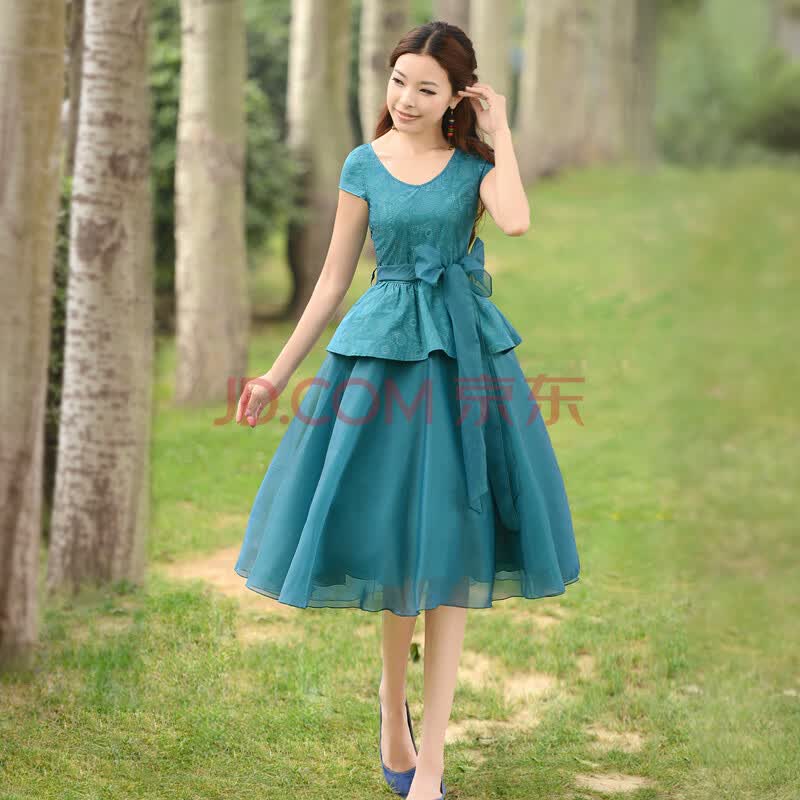 <em>烟花烫</em>ZG<em>2013</em>夏<em>新款女装</em>气质复古修身大摆连